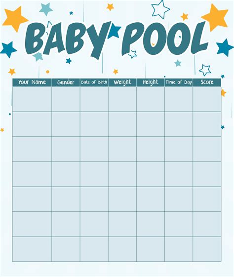 Baby Birth Pool Template